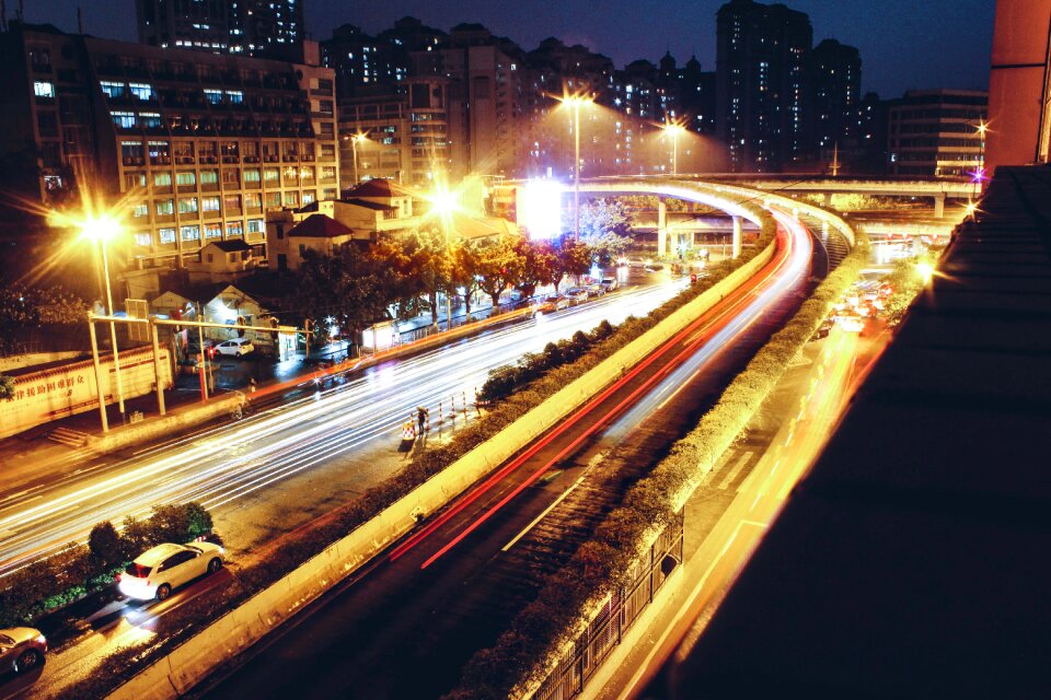 City night view street