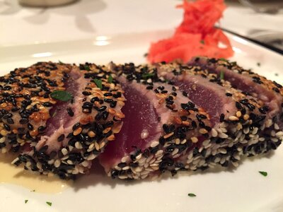 Sesame fish food photo