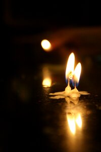 Candle evening bright