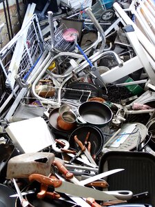 Disposal collection point junkyard photo