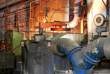 Industrial plant smelting of pig iron the industry
