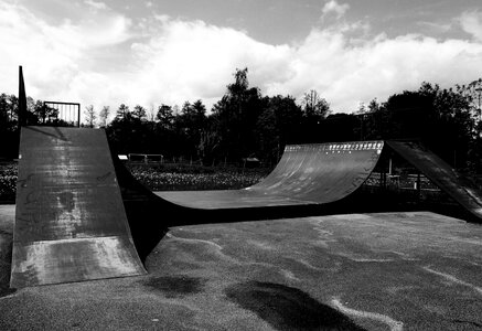 Ramp image black and white