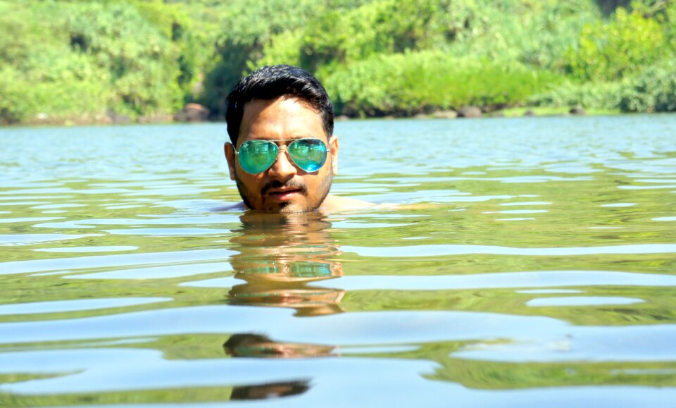 Swimmer swim goggles