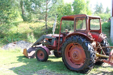 Tractor old agriculture photo