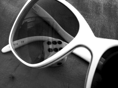 Glasses sunglasses black white photo