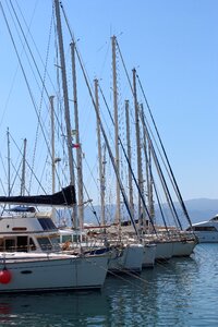 Boats masts port