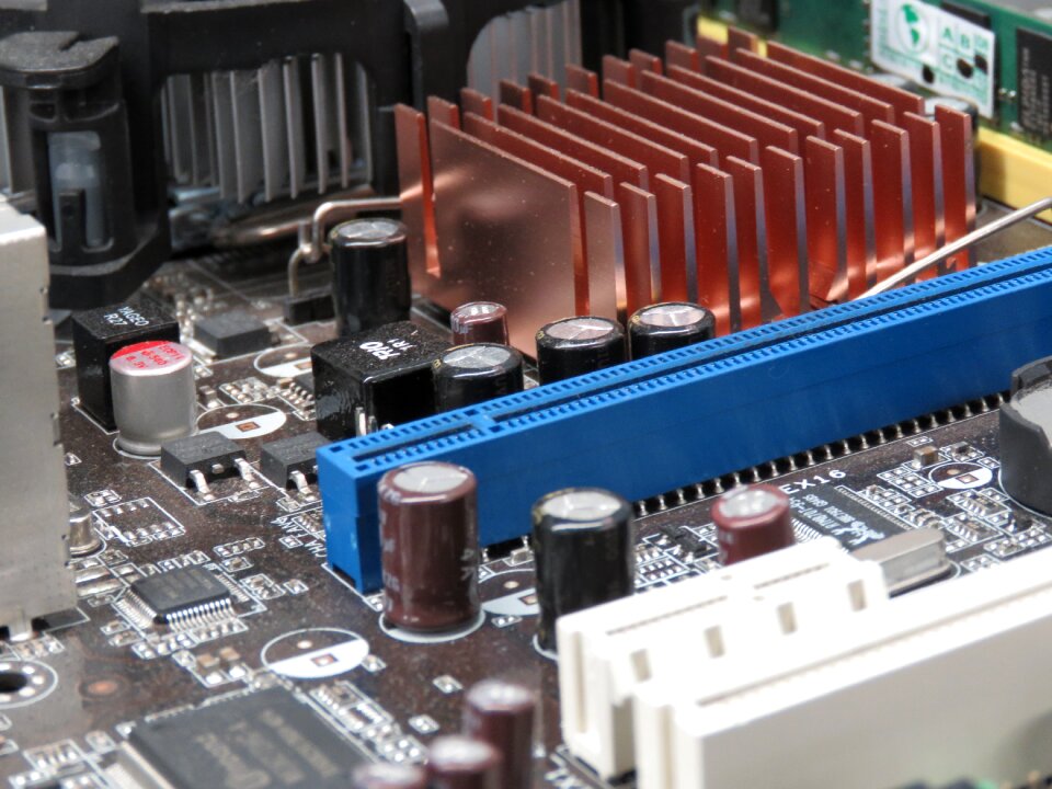Motherboard capacitors dicipador