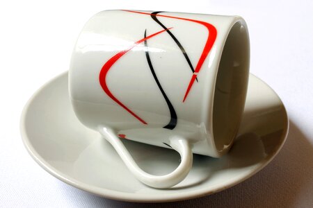 Cup of coffee porcelain cup porcelain