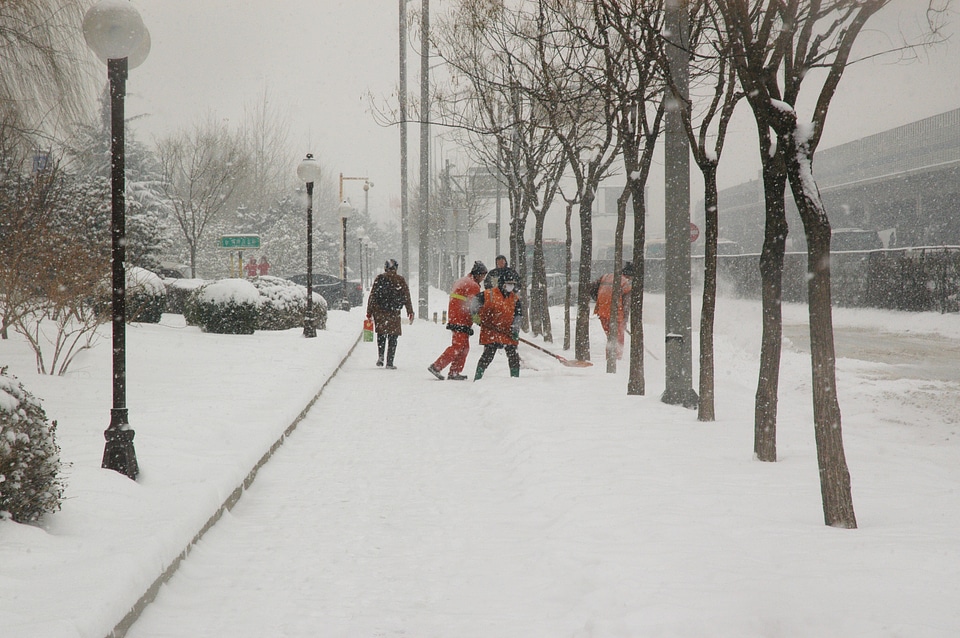 Walking working winter