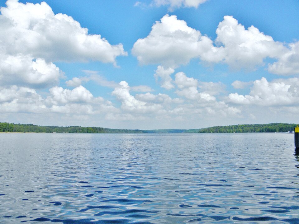 Blue nature landscape