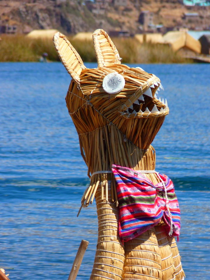 Boat lake titicaca peru