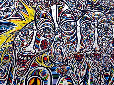 Color street art berlin