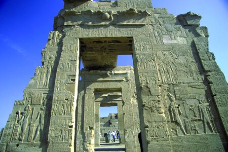 Egypt views stone gate scenery