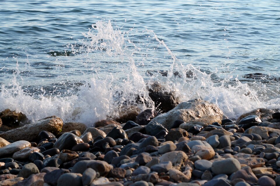 Stones wild beach crimea