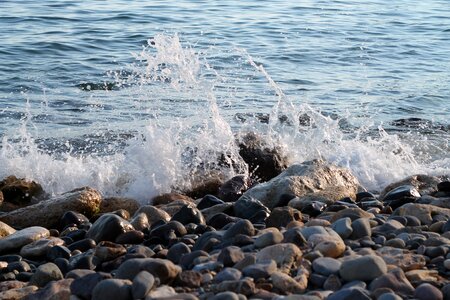 Stones wild beach crimea photo