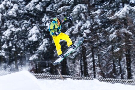 Winter sports new zealand snowboarders photo