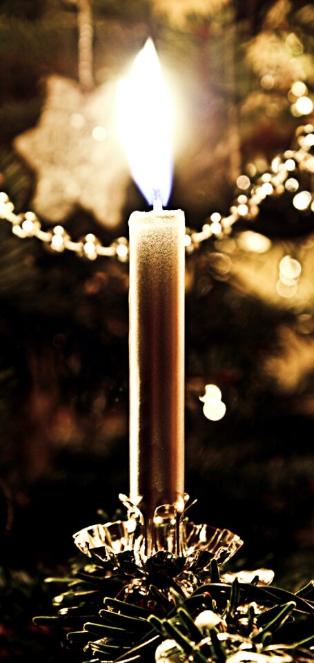 Candle christmas advent