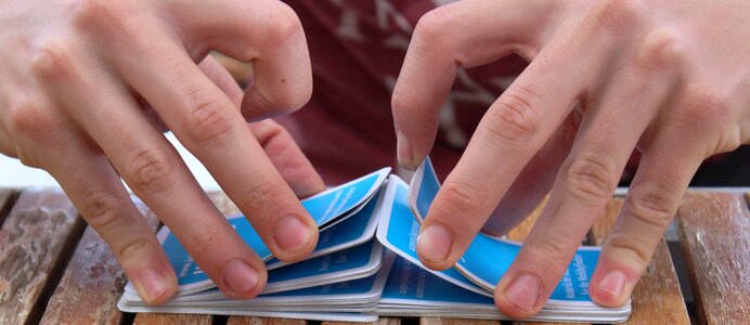 Mix cards socializing