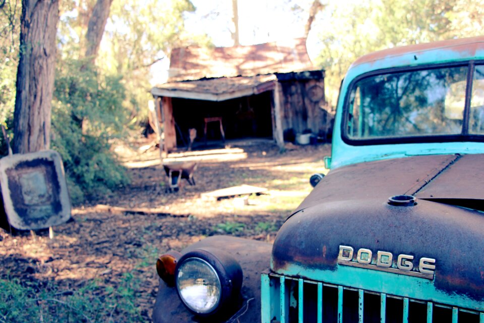 Broken down automobile house