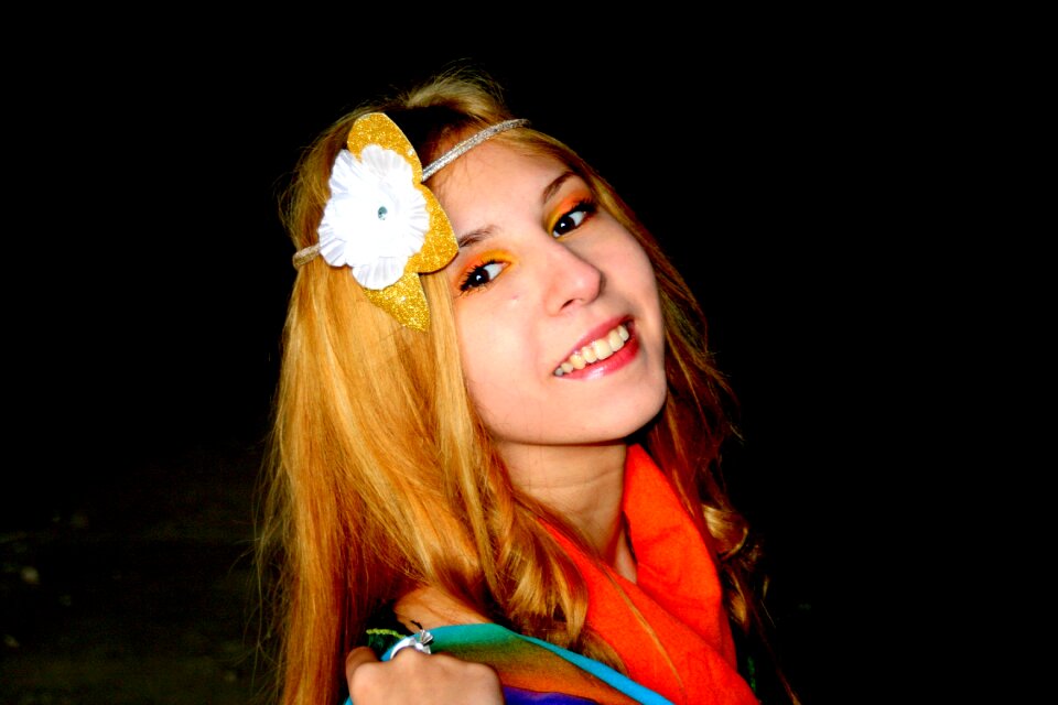 Blond hair eyes brown story