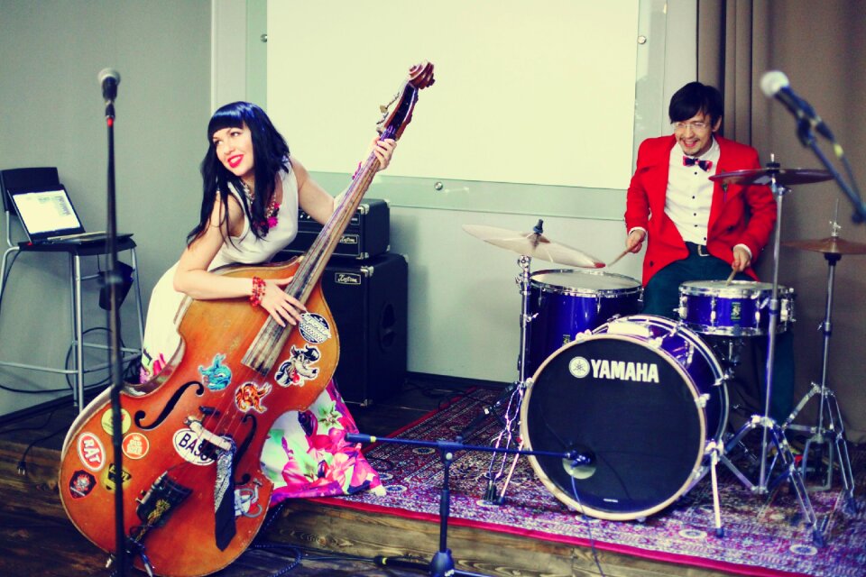 Fun rock double bass