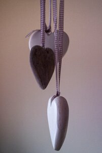 Romance valentine's day wooden heart photo
