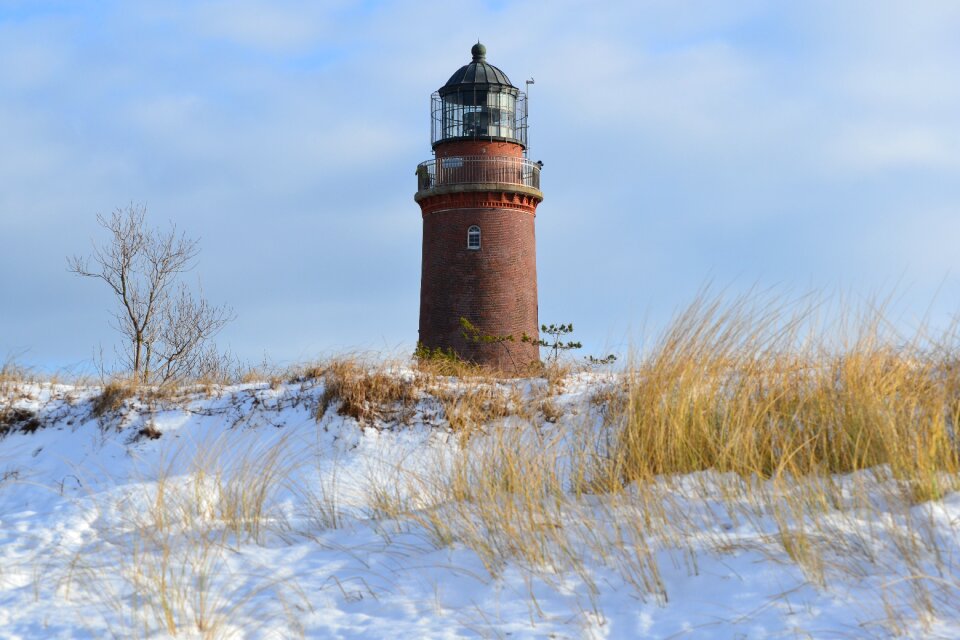 Baltic sea winter snow