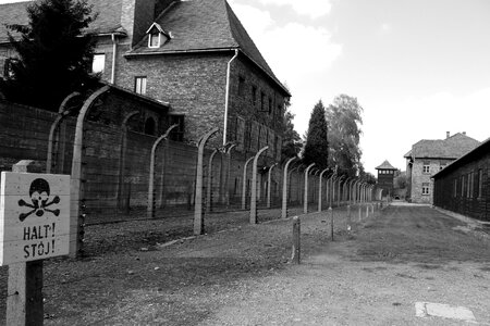 Poland concentration camp barak photo