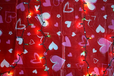 Pink hearts lights