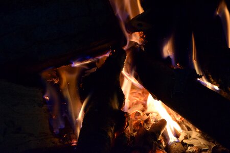 Fire firebox fireplace photo