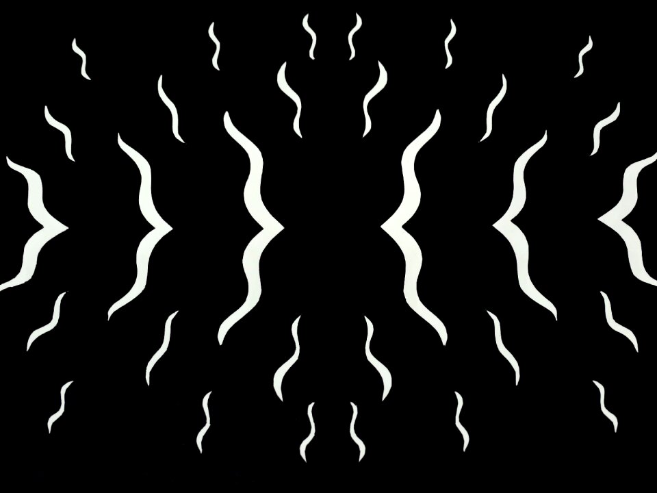Black and white contrast figures