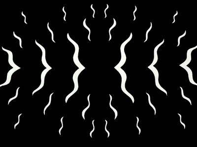 Black and white contrast figures