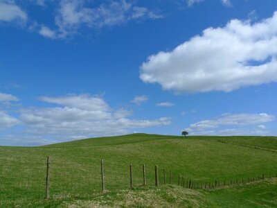 Green field countryside photo