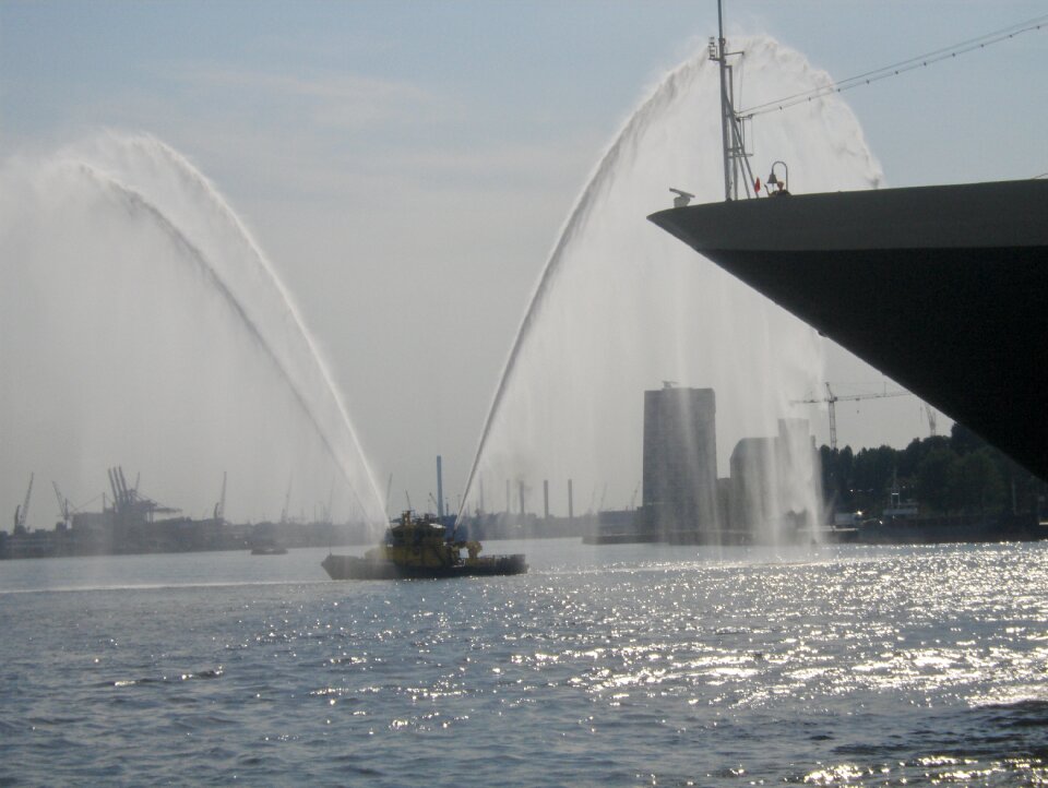 Rotterdam fireboat port