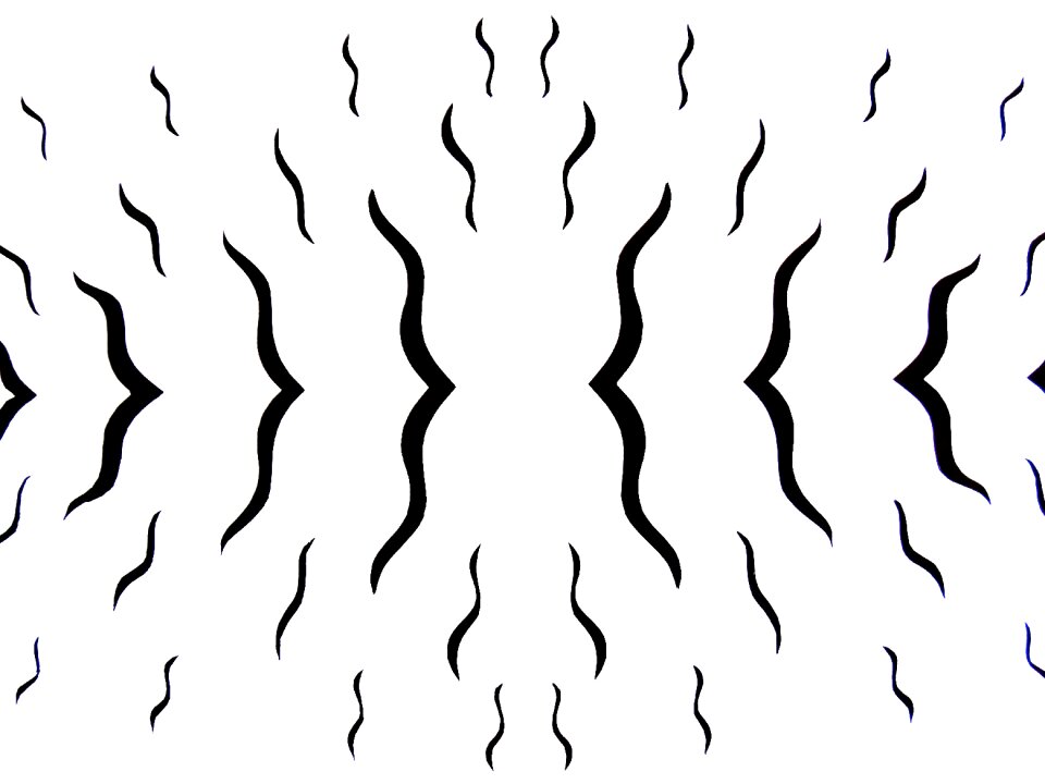 Black and white contrast figures