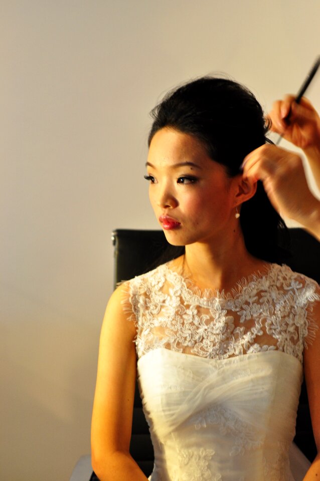 Wedding model face