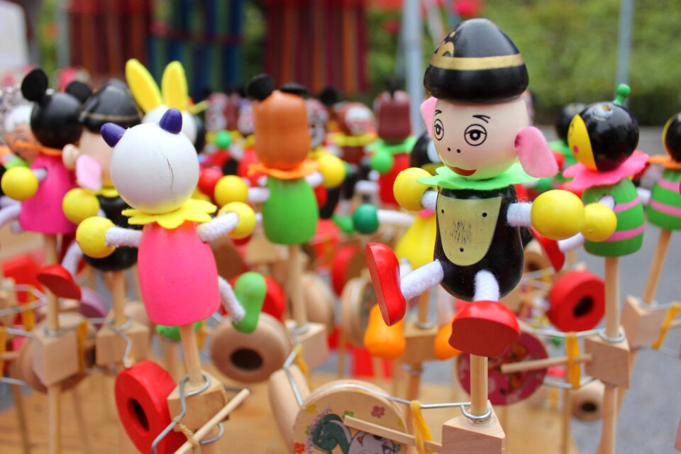 Blockhead puppet doll