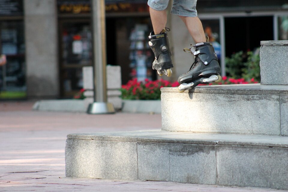 Skater young skateboarding