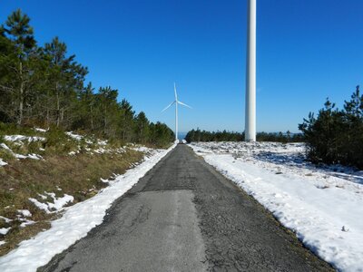 Nature sky snowy landscape