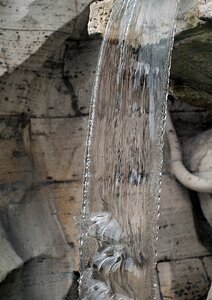 Fountain water transparent