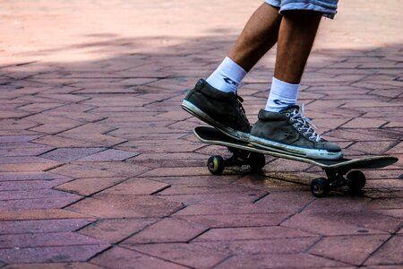 Skater young skateboarding