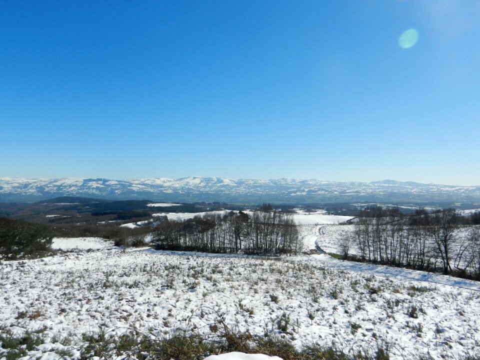 Nature sky snowy landscape