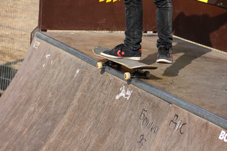 Skater young skateboarding photo