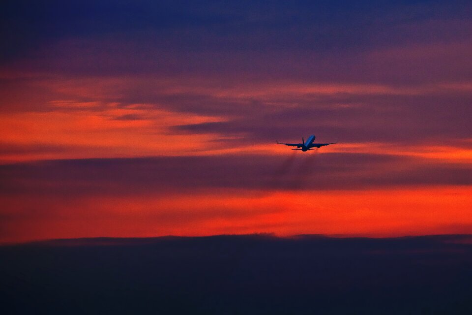 Flying holiday travel fly away