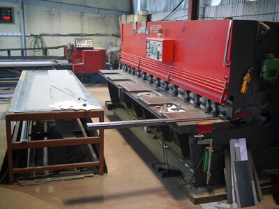Shearing machine processing