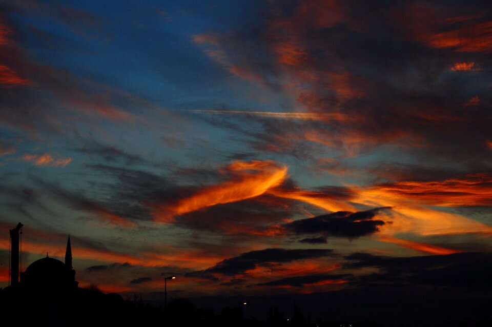 Animal sunset clouds