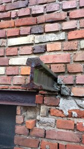 Bricked masonry railroad track