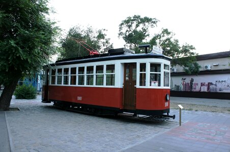 Public transport tram russia