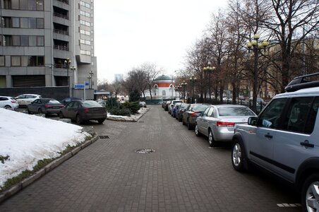 Parking moscow russia photo