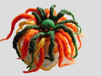Needlework brooch fantasy